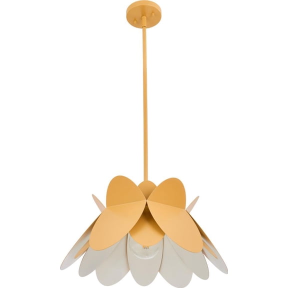 Flor 26-Inch Pendant in Harvest Yellow | UL-Listed