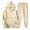 Khaki, variant on Trendy Women's Trousers Suit Casual Long Sleeve Hooded Coat and Pants Set for Everyday Comfort and Style