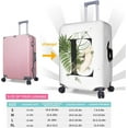 thumbnail image 2 of Leaf Initial Name E White Luggage Cover Elastic Washable Stretch Suitcase Protector Anti-Scratch Travel Suitcase Cover for Kid and Adult S (Fit 18-21 inch suitcase), 2 of 6