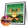 thumbnail image 2 of Kit de pintura de diamantes 5D rana traviesa taladro redondo completo manualidades DIY imagen de mosaico FLhrweasw Nuevo, 2 of 9