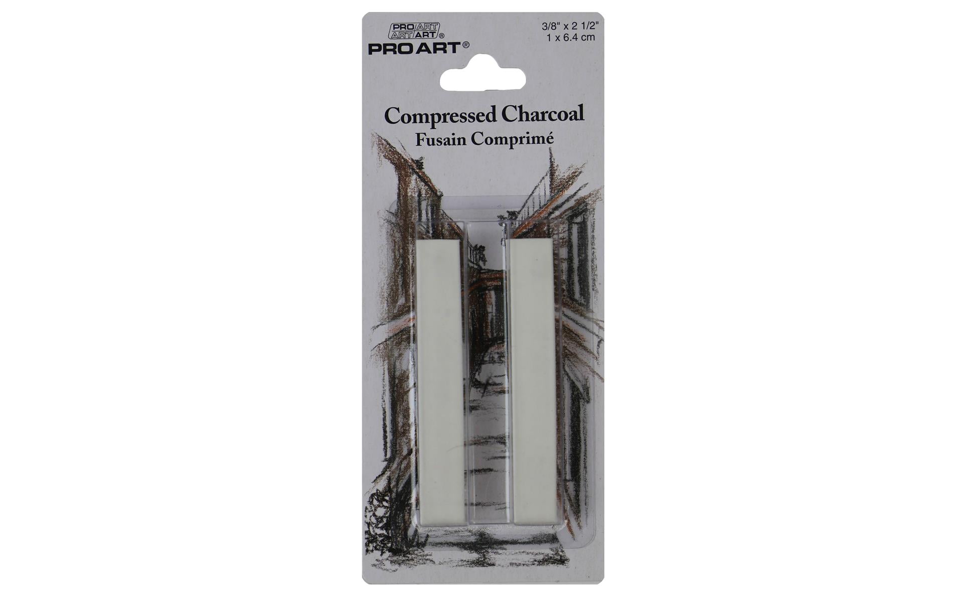 Pro Art Compressed Charcoal 2pc White