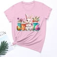 thumbnail image 2 of PVCS Womens Tops Women's Fashion Crewneck Printed Short Sleeve T-Shirt Casual Loose Shirt Tops, 2 of 3