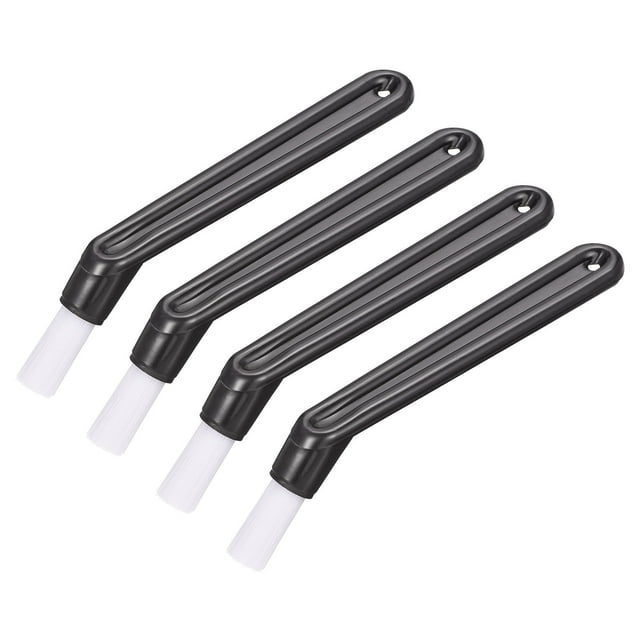 Unique Bargains Coffee Machine Brush, 5.39' Length Nylon Head Black for Cleaning Grinders 4Pack