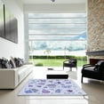thumbnail image 7 of Ahgly Company Machine Washable Indoor Rectangle Transitional Lavender Blue Area Rugs, 4' x 6', 7 of 7