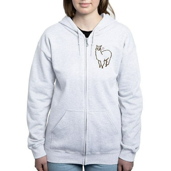 CafePress - Cute Alpaca - Women's Zip Hoodie