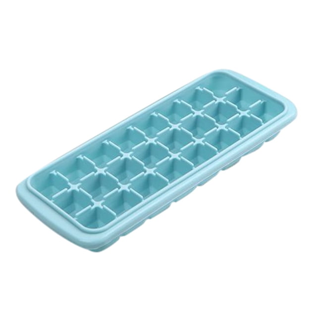 EARKITY Ice Cube Trays, Mini Ice Trays for Freezer with Lid, 2 Pack Easy-Release Tiny Ice Trays, Stackable Ice Mold Set for Iced Coffee Whiskey Beverages Cocktails