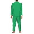 thumbnail image 5 of Bingfone Men'S Pajama Set 2 Piece Loungewear Pjs, Long Sleeve With Pajama Pants-Forestgreen, 5 of 9