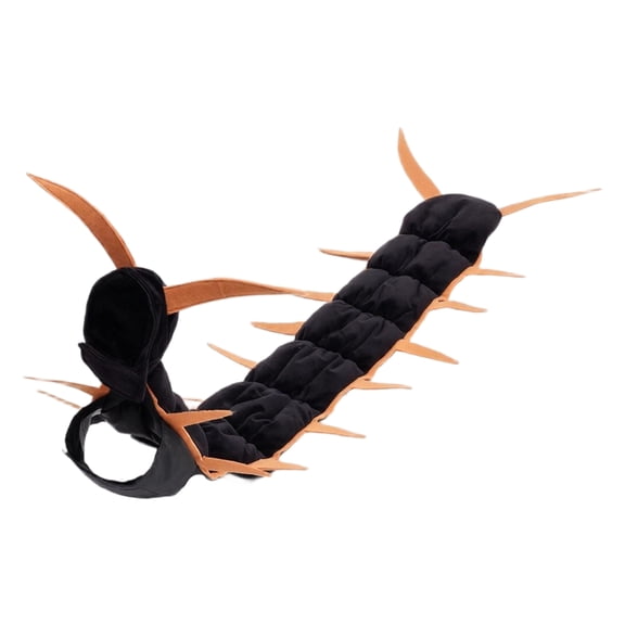Pet Centipede Costume, Soft Pet Outfit for Halloween Dress-Up, Funny Costume for Small Dogs and Cats, Easy to Wear (Gold)