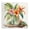 Tropical Floral Jar Hibiscus Monstera, variant on Stupell Industries Bohemian Hibiscus Flower Bunches Canvas Art, 17 x 17, by Paul Brent