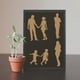 thumbnail image 5 of Plantilla de figuras pequeñas, cuadrada de 30 x 30 cm, plantilla para pintar, plantilla familiar, plantilla de parejas, plantilla de silueta de miembro de la familia, plantilla de plástico PET., 5 of 5