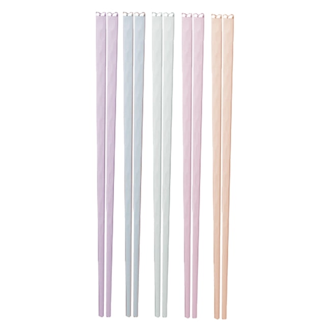 Baguettes en Fibre de Verre Sans Bpa, Baguettes Réutilisables Largement Utilisées avec un Design Unique pour une Utilisation Large dans les Environnements de Restauration Ou à la Maison, 5 Paires Multicolores