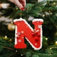 thumbnail image 3 of Darzheoy Personalized Christmas Tree Ornaments 26 Letters Alphabet Pendant for Xmas Tree Decor Home Party Custom Decorations, 3 of 4