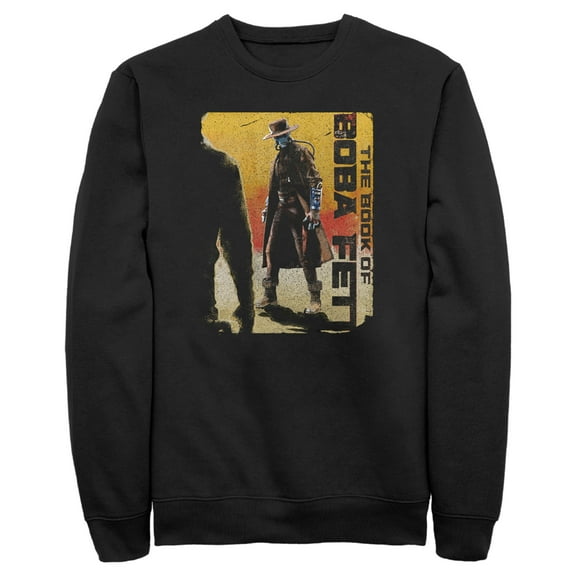 Men's Star Wars: The Book of Boba Fett Cad Bane Outlaw Gun Slinger Sweatshirt Black Medium