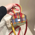 thumbnail image 2 of Fashion American Retro Style Simple Style Retro Plaid Crossbody Bag Retro Shoulder Bag Handbag Small Square Shoulder Bag 25.5 X 14 X 10CM, 2 of 8