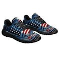 thumbnail image 6 of We Wish You Ameri ChriStas Santa American flag Shoes Sneakers Black Size 4, 6 of 7