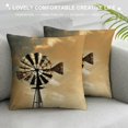 thumbnail image 3 of FANNA Windmill Clouds Sky Short Plush Pillowcase 1 Piece Set for Living Room Bedroom Outdoor Garden Sofa Decoration Aesthetic Decorative All Year Round Pillow Case 1PC 24x24in, 3 of 5
