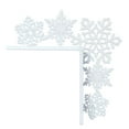 thumbnail image 2 of sunsanly Christmas Door Frame Decoration Metal Snowman Elk Santa Claus Snowflake Xmas Tree Door Corner Sign Front Door Edge Topper Sitter Ornament, 2 of 7