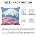 thumbnail image 5 of Fenyluxe Mountain Snow Flowers Pillow Covers for Couch Sofa Indoor Outdoor Home Decor Winter Throw Pillow Cover 1PC 20x20in, 5 of 5