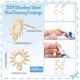 thumbnail image 2 of 1 caja con 40 juegos de accesorios para aretes tipo botón, aretes tipo sol con aro, aretes tipo botón de acero inoxidable y cierres tipo mariposa, aretes tipo botón dorados., 2 of 5