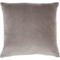 thumbnail image 1 of homeroots Décoration Intérieure 386358 Coussin Moderne en Velours Taupe, 1 of 1