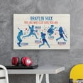 thumbnail image 2 of Personalized Planet You Are What God Says You Are Inspiring Baseball Player Canvas Wall Art with Custom Name Printed | Ready to Hang in Boys Bedroom | 10x16, 2 of 4