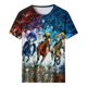 thumbnail image 2 of Tops de Cuello Redondo para las Mujeres, Nuevo Suéter de Manga Corta, Caballo Casual Impreso Top Camiseta, 2 of 5