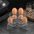 thumbnail image 4 of Egg Steamer Rack, Stackable Stainless Steel Steamer Rack, Egg and Food Steamer, Pressure Cooker and Pot Accessory, Cooking Rack Tripod, Kitchen Tool for Steaming, Reheating, Meal Prep, 15*8cm, 4 of 7