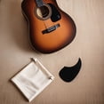 thumbnail image 4 of Raindrops 10Pcs Plastic Black Guitar Pick Guard Protector for Acoustic Guitar Easy Install, 4 of 8