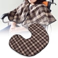 thumbnail image 4 of Thickened Shoulder Shawl, Wheelchair Thickened Shawl Chambray Outer Layer Keep Warm Soft Touching Feeling Lint Inner Layer Lightweight  For Winter Use, 4 of 8
