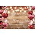 thumbnail image 4 of 10x8ft,Valentine's Day Backdrop,Valentine Photography Background,Wood Photo Backdrops for Party Decorations, 4 of 4