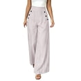 thumbnail image 2 of ClodeEU Women's Striped High Waist Wide Leg Pant,Casual Loose Fashion Trousers ,Women's Plus M, 2 of 7
