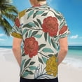 thumbnail image 6 of High Quality Hawaiian Shirts for Men Short Sleeve Aloha Beach Shirt Floral Summer Casual Button Down Shirts Blouses WY2AWP, 6 of 7