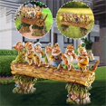 thumbnail image 3 of Siete árboles enanos decoran el jardín, mini estatua de resina de siete enanitos, accesorios de jardín de hadas, regalos para niños al aire libre, figuritas de resina Adepaton LF-0197, 3 of 5