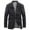 Black, variant on DeHolifer Men's Casual Coat Long Sleeve Slim Denim Blazer Two Button Business Suit Jacket Sport Coat Black S