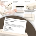 thumbnail image 5 of Restored HPRT MT810 Portable Printer, A4 Wireless Bluetooth Travel Printer, Thermal Printer Support 8" & 4" Thermal Roll Paper Suitable for Home Vehincles Office Business,Beige (Refurbished), 5 of 9