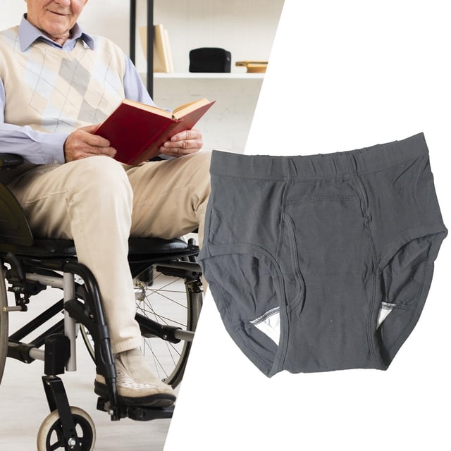 Pañal para hombres Hugo Pantalones de pañales para incontinencia Ancianos Gris XL