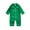 Green, variant on Newborn Baby Girl Boy Silk Satin Pajamas Rompers Kids Long Sleeve Button Down Pjs Infant One Piece Jumpsuit Loungewear Sleepwear