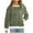 Army Green, variant on Darzheoy Womens Tops Comfortable Trendy Long Sleeve Fall Sweatshirts Solid Color Velvet Round Neck Casual Plus Size Pullover Loose Hoodless Blouses