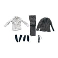thumbnail image 1 of Conjunto de traje formal a escala 1:6, chaqueta, pantalones y , minipantalones de vestir casuales y holgados, chaquetas para figuras masculinas, 1 of 8
