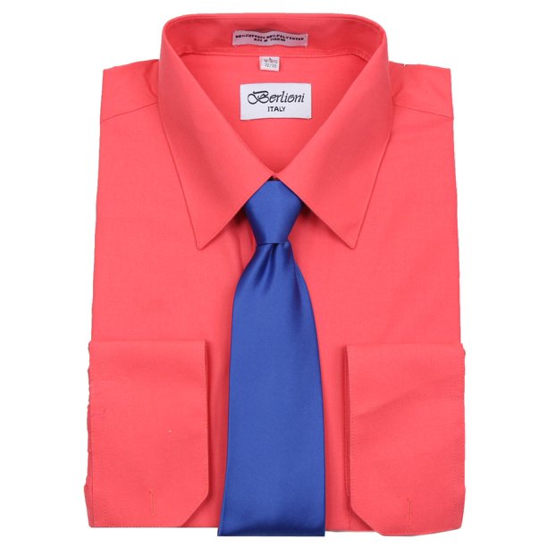 coral color dress shirt