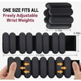 thumbnail image 6 of Pilates Wrist & Ankle Weights for Women, Wearable Strong Arm & Leg Weights Set of 2(1Lbs Each), Adjustable Ankle Weights for Walking, Yoga, Dance, Barre,Gym,Black, 6 of 8