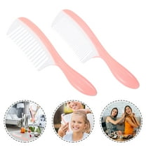 WHAMVOX 2pcs Plastic Hair Comb Household Wide Tooth Comb Fine Teeth Comb