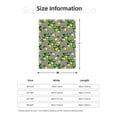 thumbnail image 5 of Rateoe Lemons on Striped Pattern Flannel Throw Blanket, Ultra-soft Blanket for Bed, Couch, Car, Hypoallergenic Anti-pilling blanket-60"x50"(Vertical), 5 of 6