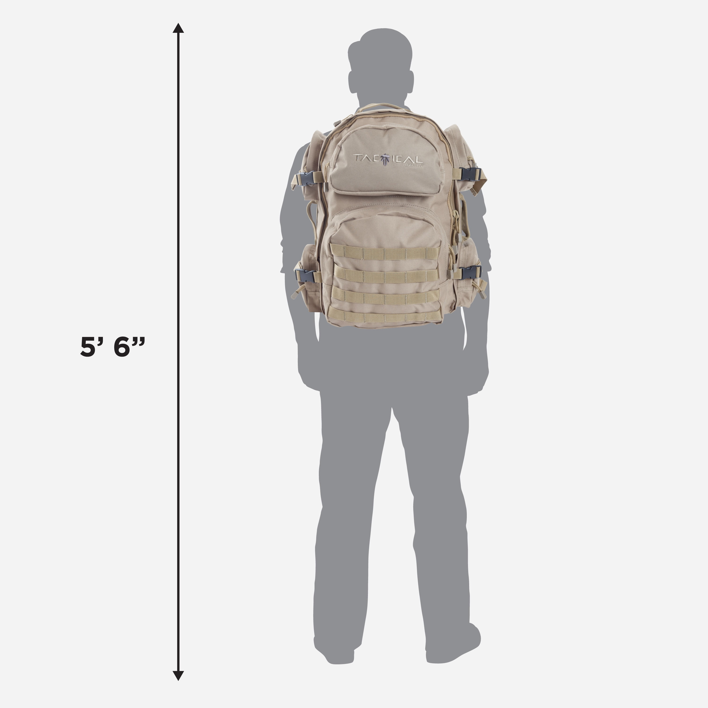 Tac-Six Intercept Hunting Day Pack, Tan, Polyester - Walmart.com
