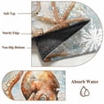 thumbnail image 6 of Round Rugs 6Ft, Brown Octopus Coastal Round Area Rug Washable Indoor Throw Carpet, Nautical Summer Beach Ocean Soft Non Slip Circle Rug for Office Cabinet Home Decor Aesthetic, 6 of 8