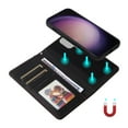thumbnail image 5 of SaniMore for Samsung Galaxy S23 Ultra Wallet Case, Detachable Strong Magnetic PU Leather Flip Cover PU Leather Magnetic Shell Card Slots Cash Pocket Wristlet Strap Full Protective Stand Shell, Black, 5 of 12