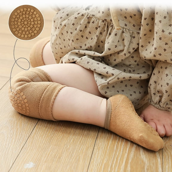 2024 breaise Toddler Boys Girls Solid Color Breathable Kids Dispensing Non-slip Indoor Crawl Knee Pads Suit