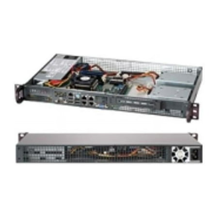 UPC: 0672042134205 | BLACK 1U MINI SC505 CHASSIS W/