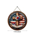 BVEBJDX Independence Day America Wooden Hanging Decoration Patriotic ...