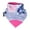 Floral Stripe, variant on Cheeky Chompers Neckerchew Teething Bib in Flutterby